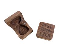 Caja de almacenamiento de p as de guitarra de nogal con los mejores acordes de guitarra de pap , regalo para padre de hija o hijo, regalo de Navi