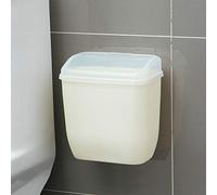 Caja de almacenamiento de papelera para montar en la pared con tapa, adhesivo mágico creativo para pared, baño, cocina, papelera de residuos de plástico, polipropileno, ver imagen, talla única