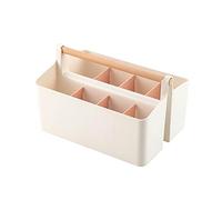 Caja de almacenamiento de papelería, organizador de escritorio, soporte para bolígrafos, para escritorio, baño, hogar, amarillo, 25 x 18 x 15 cm, Rosa 25 x 18 x 15 cm, 25 x 18 x 15cm, como se muestra