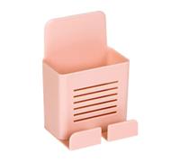 Caja de almacenamiento de pared autoadhesiva, mando a distancia y soporte para teléfono, organizador que ahorra espacio, diseño de soporte de pared estable, fácil instalación | hogar, oficina