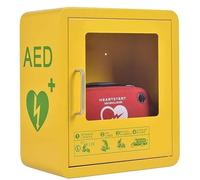 Caja de almacenamiento de pared for desfibrilador DEA, gabinete DEA con placa de acero metálica, for emergencias en casa, oficina y lugares públicos.