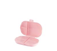 Caja de almacenamiento de pastillas sellada, caja de medicina pequeña portátil for el hogar, caja de pastillas de subembalaje, caja de almacenamiento de joyas/101 ( Color : Pink , Size : 10*6.4cm )