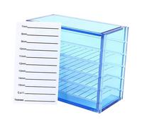 Caja de almacenamiento de pestañas acrílicas de 5 capas, soporte para pestañas, herramienta de extensión, pegamento para pestañas postizas, soporte para palés, funda falsa