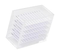 Caja de almacenamiento de pestañas acrílicas de 5 capas, soporte para pestañas, herramienta de extensión, pegamento para pestañas postizas, soporte para palés, funda falsa