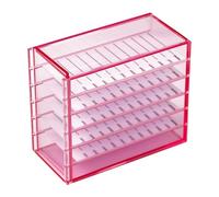 Caja de almacenamiento de pestañas transparente de 5 capas, organizadores de bandeja de pestañas transparentes, pegamento para pestañas postizas, soporte para palés, herramienta de extensión de