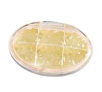 Caja de almacenamiento de píldoras, organizador de píldoras para monedero, estuche portátil para píldoras, con tapa, collares de múltiples rejillas, pendientes, embalaje de joyas, caja sellada, para