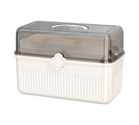 Caja de almacenamiento de píldoras transparentes - caja de almacenamiento de píldoras portátiles | Amplia caja de almacenamiento transparente, ideal para suplementos, medicina, cosméticos y más, conta