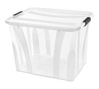 Caja De Almacenamiento De Plástico Anzio 55 L Con Tapa Apilable
