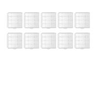 Caja de almacenamiento de plástico con batería para AA de 67 x 60 x 18 mm, 10 pilas de plástico, adecuadas para el hogar y almacenamiento, senderismo o en casa, capacidad para 4 pilas AA