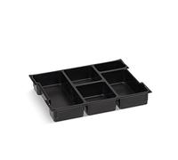 Caja de almacenamiento de plástico | Sortimo L-BOXX 102 Insetbox 5 compartimentos | Cajas de clasificación de para piezas pequeñas | Caja de almacenamiento ideal