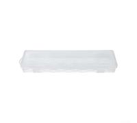 Caja de almacenamiento de plástico transparente 355mm Organizador de | Tamaño de 355 x 90 x 38 mm, plástico PP transparente, pestillo de bloqueo seguro, bucle para colgar, almacenamiento de joyas