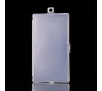 Caja de almacenamiento de plástico transparente con divisor, contenedor transparente para joyas, cuentas, píldoras, aparejos de pesca, piezas pequeñas, cosméticos, electrónica, organizador portátil