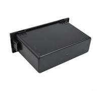 Caja de almacenamiento de radio DIN individual negra para vehículos MAZDA, bandeja organizadora de tablero de ABS, accesorio interior de repuesto directo