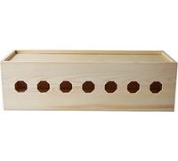 Caja de almacenamiento de regleta de alimentación de madera, caja organizadora de cables, organizador de cables, 5 tamaños for ventilación de computadora de TV for protectores contra sobretensiones Ca