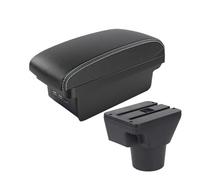Caja de Almacenamiento de Reposabrazos Para Kia Para Rio2 2006 2007 2008 2009 2010 2011 Conjunto De Almacenamiento De La Caja Del Reposabrazos Central Del Automóvil(Black-B3)