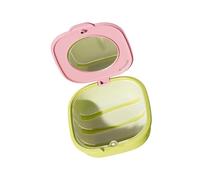 Caja de almacenamiento de retenedores portátiles con tapa segura para viajes, accesorios compactos, organizadores para alineadores transparentes, estuche invisible