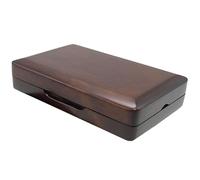 Caja de almacenamiento de silbatos de cuerno de madera de arce, organizador de silbatos de cuerno, estuche de transporte fácil de transportar