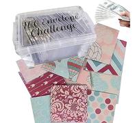 Caja de almacenamiento de sobres, desafío de ahorro de dinero con 100 sobres, organizador de dinero para efectivo, caja de desafío de dinero para efectivo, facturas, recibos