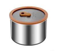 Caja de almacenamiento de sopa de acero inoxidable 304 con tapa a prueba de fugas para congelar caldo y guiso en el refrigerador, contenedor organizador de cocina para conservación de alimentos