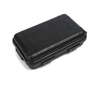 Caja de almacenamiento de supervivencia de plástico resistente a los golpes impermeable y hermético para actividades al aire libre, viajes, uso doméstico - negro, 130 x 80 x 40 mm, moderna