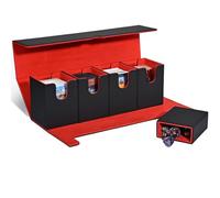 Caja de Almacenamiento de Tarjetas Coleccionables, Magnetic Flip Box 5 en 1 para más de 900 cartas, Trading Card Box, Deck Box, Caja de Tarjetas para Tarjetas TCG Magic, Caja de Cartas coleccionables