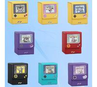 Caja de almacenamiento de tarjetas de cuero hecha a sí misma para Pokemon Squirtle Ash Ketchum Umbreon Gengar Psyduck, tarjetas de colección clásicas de Anime, juguete 4
