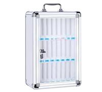 Caja De Almacenamiento De Teléfonos Móviles Pared con Cerradura - Gabinete De Seguridad para 12 A 60 Teléfonos, Gestión Centralizada para Escuelas, Empresas Cursos Formación(24 bits)