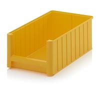 Caja de almacenamiento de visión, caja apilable, tamaño 5, apilable, color: amarillo (amarillo melón similar a RAL1028)