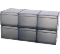 Caja de almacenamiento de zapatos shoecase 55014, set de 6 unidades ap