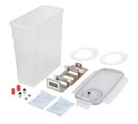 Caja de almacenamiento del filamento de la impresora 3D, exhibición electrónica de la humedad de la temperatura envase claro para el diámetro dual del anillo del sello de la bobina 1KG los 205Mm