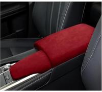 caja de almacenamiento del reposabrazos del coche Embellecedor de botones del para volante para RX450h (2016-2022), consola central, reposabrazos, tapa la caja(Rojo)