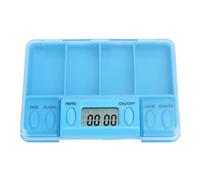 Caja de almacenamiento digital para píldoras, caja de recordatorio de medicamentos inteligente portátil, dispensador electrónico de medicamentos con varios compartimientos,