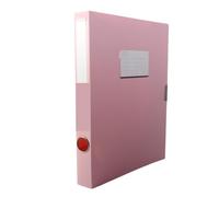 Caja de almacenamiento documentos multifuncional, carpeta gran capacidad A4, caja información, for oficina aprendizaje, 2 uds Para Oficina(Pink)