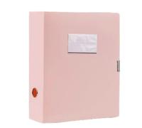 Caja de almacenamiento documentos multifuncional, carpeta gran capacidad A4, caja información, for oficina aprendizaje, 2 uds Para Oficina(Light pink)