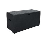 Caja de almacenamiento Duramax Cedargrain Durabox de 270 litros/71 galones, organizador de muebles de jardín, caja de cojines de plástico, caja de patio, gris oscuro