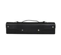 Caja de almacenamiento flauta con 16/17 agujeros, bolso portátil, hombro tela no tejida, accesorios for instrumentos viento madera Para Flautista(17 Hole Black)