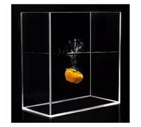 Caja de almacenamiento for fotografía con tanque de agua poco profunda, bandeja de acrílico for fotografía con tanque de agua, accesorios de fotografía transparentes suspendidos bajo el agua(60x40x5CM