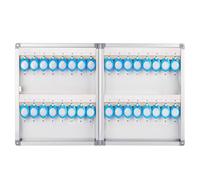 Caja de almacenamiento for llaves de pared con gancho y etiqueta for cerradura de llave, organizador de llaves, armario de almacenamiento seguro for comunidad inmobiliaria y concesionario de automóvil