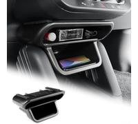 Caja de almacenamiento funcional diseñada para Mini Cooper ESE J01 EV 2024 2025 modelo que ofrece espacio organizado para pequeños elementos esenciales (ABS negro)