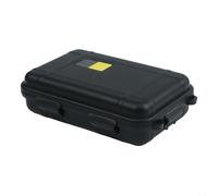 Caja de almacenamiento funcional impermeable para equipo de camping, a prueba de golpes y humedad para aventuras al aire libre (pequeña negra)