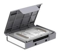 Caja de almacenamiento , funda para disco duro a prueba de polvo, 16,2 x 11,73 x 3,69 cm, diseño protector, estilo maleta compacta, almacenamiento seguro de unidad de polipropileno + soporte