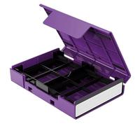 Caja de almacenamiento , funda para disco duro a prueba de polvo, 16,2 x 11,73 x 3,69 cm, diseño protector, estilo maleta compacta, almacenamiento seguro de unidad de polipropileno + soporte