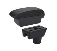 Caja de almacenamiento interior del compartimento Para Mitsubishi Attrage Para Mirage Caja de reposabrazos Para Dodge Attitude Para Space Para Star(C3 Black white NOUSB)