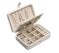 Caja de almacenamiento joyería portátil, bolsa viaje gran capacidad exquisita Para Pendientes(Color1)