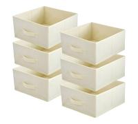 Caja de almacenamiento lavita | Cajas de almacenamiento plegables 31 x 31 x 15 cm | Caja organizadora para cajones | Sistemas de orden para ropa | Almacenamiento y organización de ropa | 6 piezas