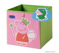 Caja de Almacenamiento Lifeney con Dos Motivos, Hada y George - Ideal para Juguetes y Ropa, Diseño de Peppa Pig, Garantía de 5 Años