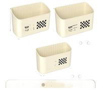 Caja de almacenamiento magnética lateral del refrigerador fijada para la organización de la cocina en superficies metálicas con fuerte sujeción de succión (F)