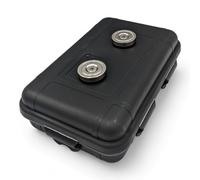 Caja de almacenamiento magnética secreta oculta, caja de almacenamiento magnética para la parte inferior del coche, para ocultar llaves, objetos de valor y dinero en efectivo (negro, mediano)