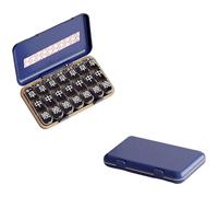Caja De Almacenamiento Medicamentos Transportable ABS Sostenible + PP Construcción Múltiples Compartimentos Divisores Tapa Accesible Para Personas Mayores Seguridad Húmeda Caja Bolos ABS +