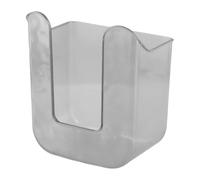 Caja de almacenamiento montada en la pared para un fácil acceso a toallitas en el baño y la cocina con configuración de adhesivo invisible (gris)